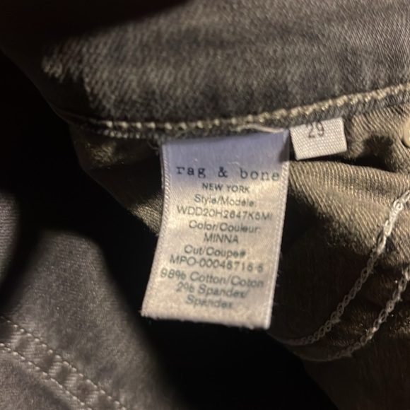 RAG N BONE Nina high waisted JEANS wore 1x - Picture 11 of 13